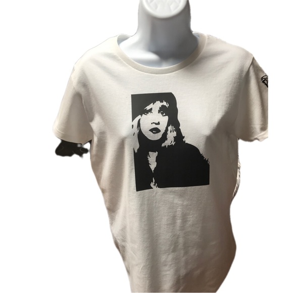 Stevie Nicks Short Sleeve White Tee - Picture 4 of 4